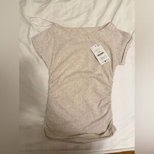 Zara Light Beige Knit Top